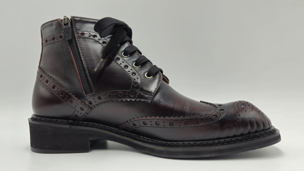 Der d295ma Vintage Square-Toe Derby Boot