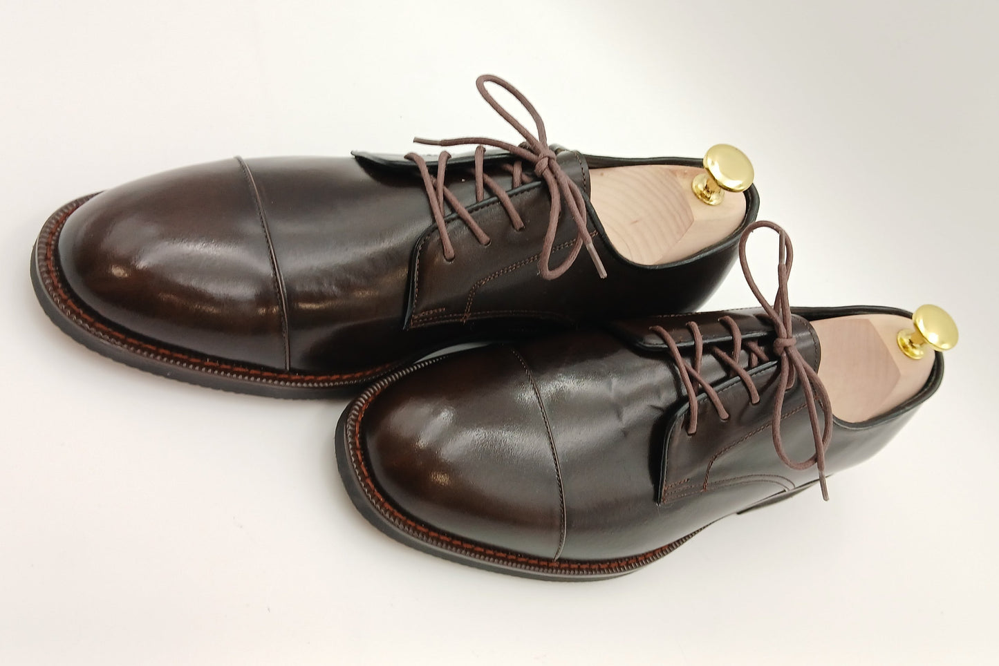 Espresso Cap-Toe Derbies