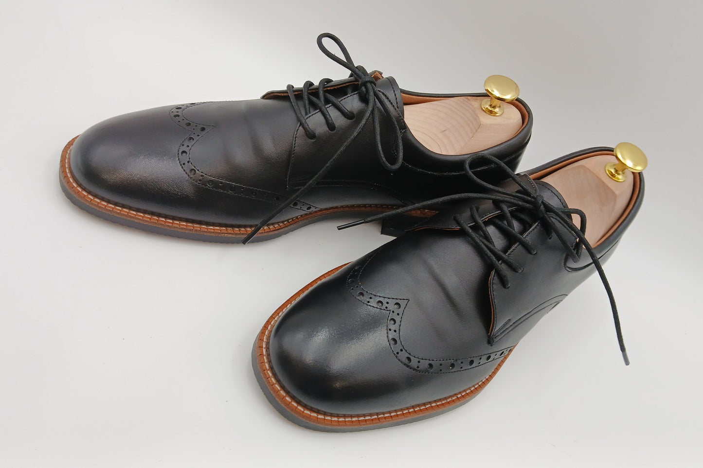 Onyx Wingtip Derbies