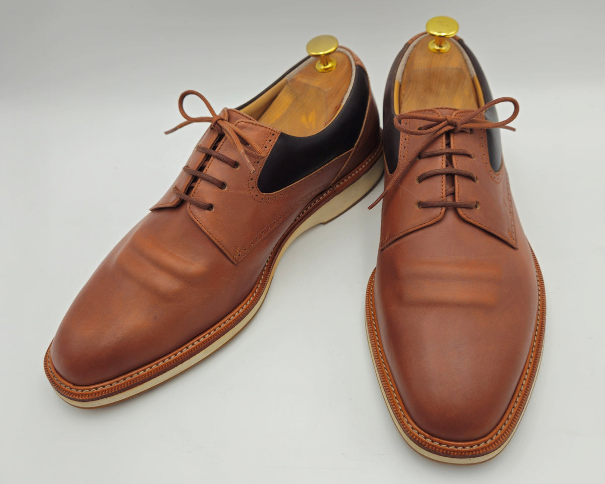 The d29:5 Meridian Terracotta Saddle Derby