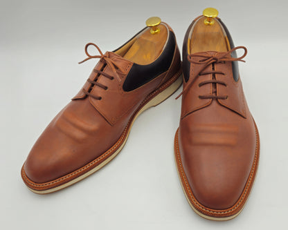 The d29:5 Meridian Terracotta Saddle Derby