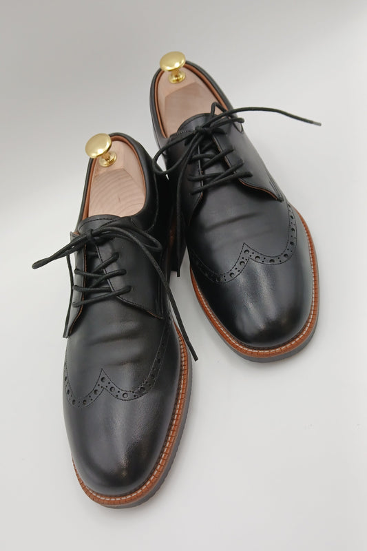 Onyx Wingtip Derbies